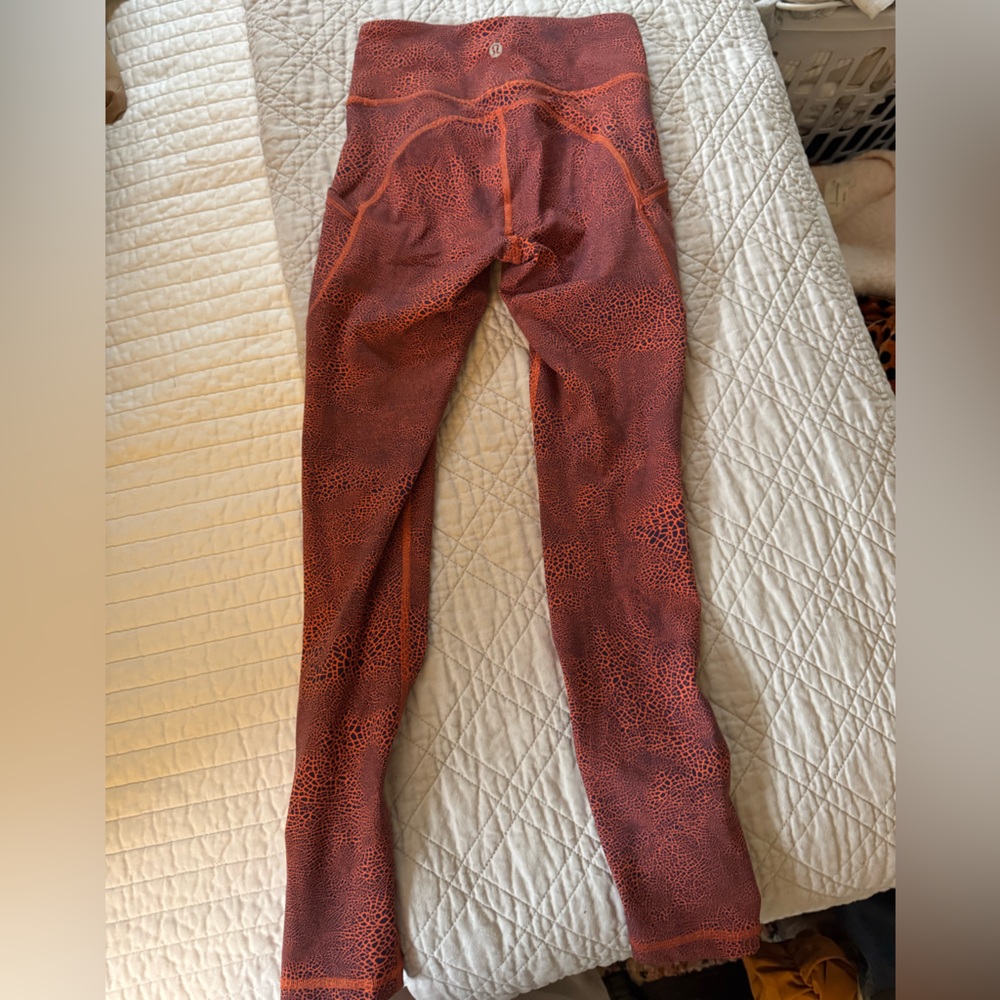 Lululemon Athletica Red Jeggings Stretch Denim